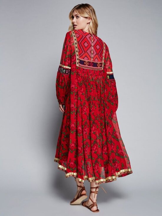 Free People Dresses & Skirts - Free People Bold Blooms Maxi Dress  XS